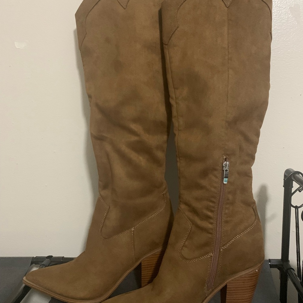 Nine West Brown Knee-High Women's Boots